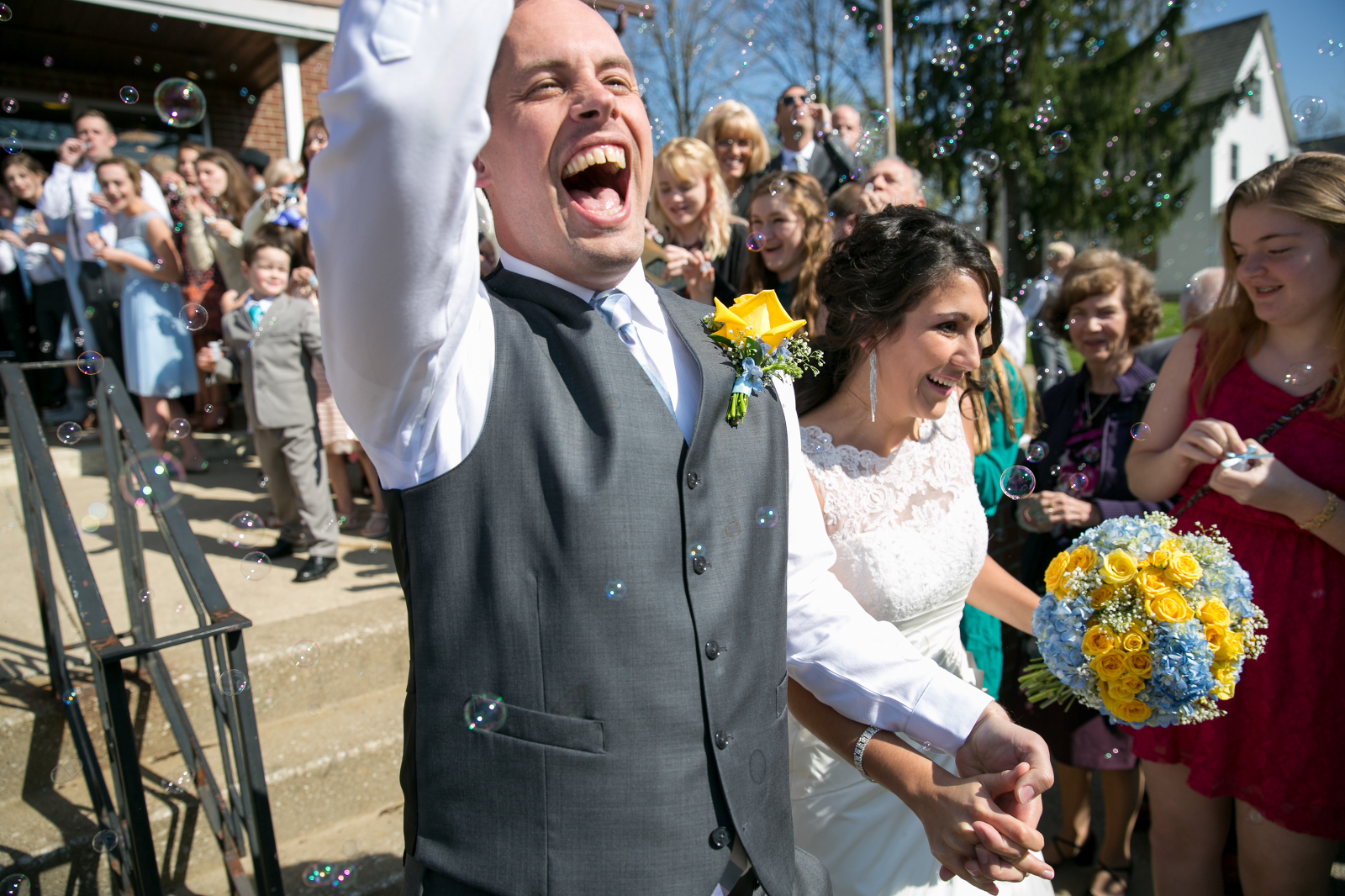 Ohio Wedding - Bubbles - Toledo Wedding - Just Married